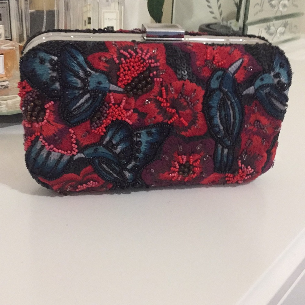 Vintage Style Beaded Minaudiere Clutch